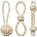 Kfxpm Cotton Rope Dog Toys Three Piece Natural - Product view